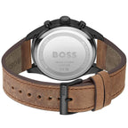 Hugo Boss View 1513990 44mm Men’s Chronograph Watch – Beige Dial & Brown Genuine Leather Strap
