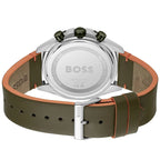 Hugo Boss Cloud 1514018 44mm Men’s Chronograph Watch – Green Dial & Green Genuine Leather Strap