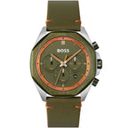 Hugo Boss Cloud 1514018 44mm Men’s Chronograph Watch – Green Dial & Green Genuine Leather Strap
