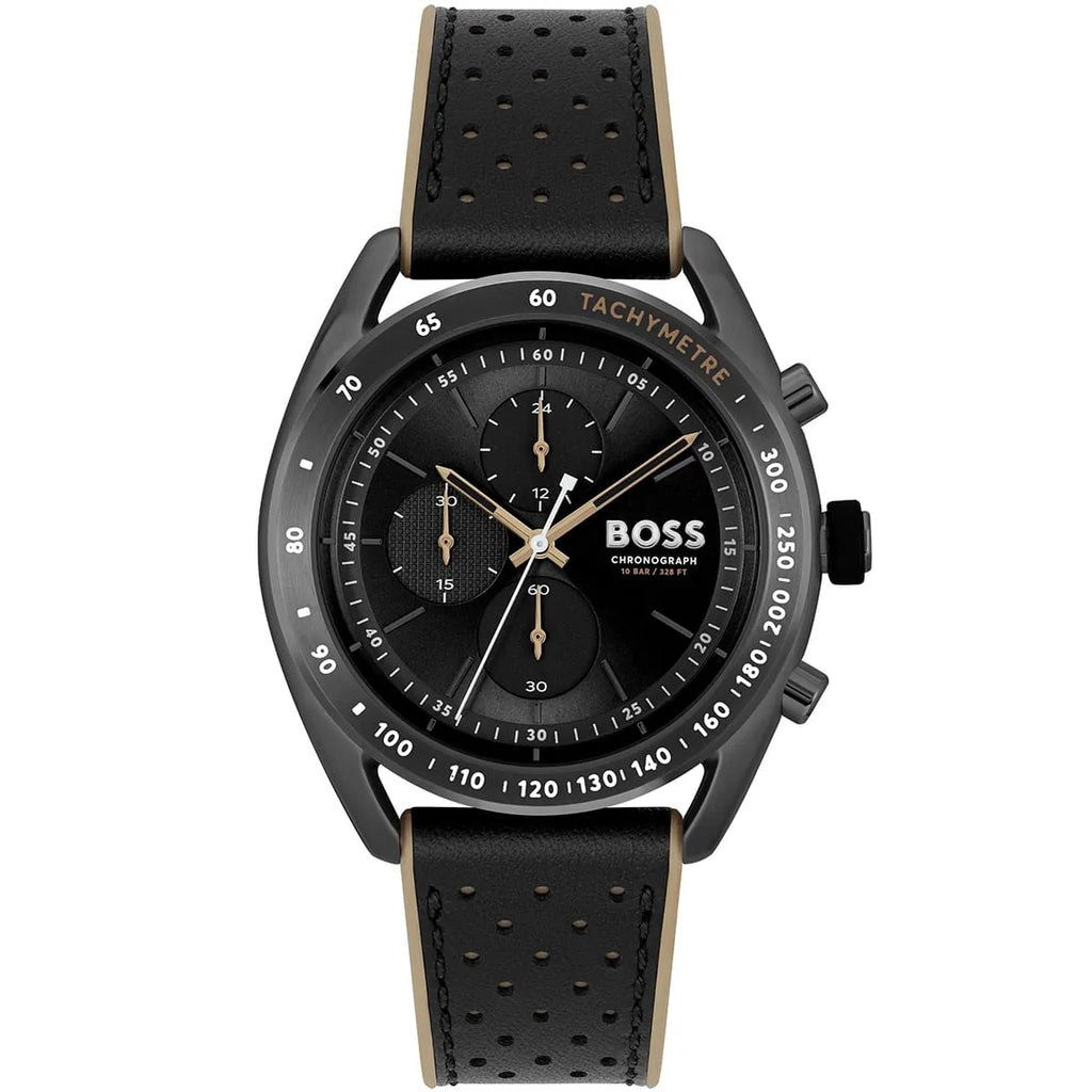 Hugo Boss Centre Court 1514022 44mm Men’s Chronograph Watch – Black Dial & Rubber Strap