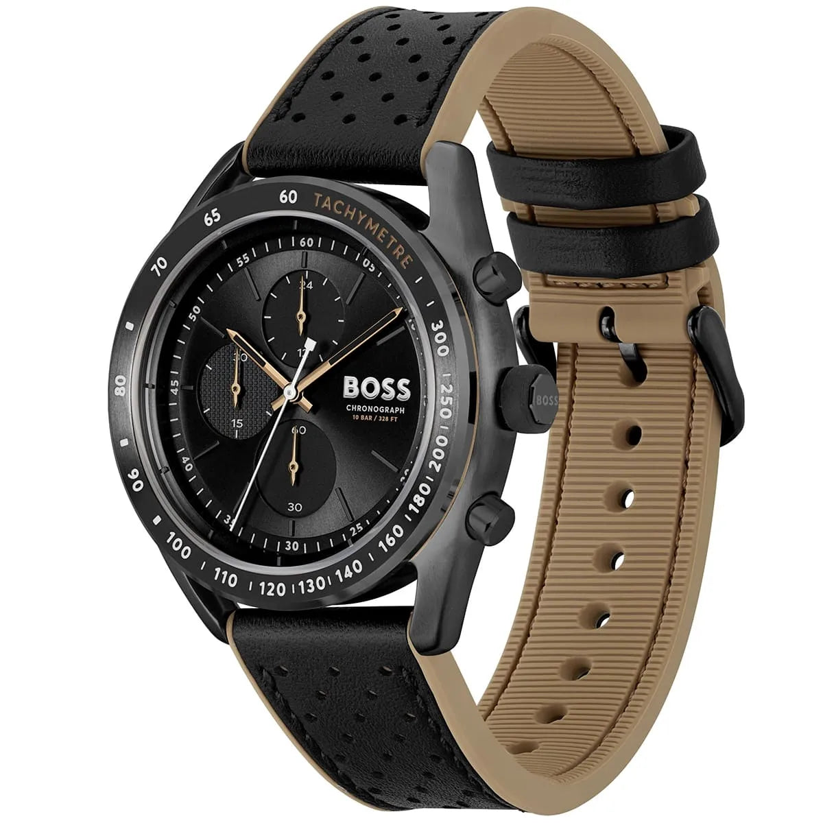 Hugo Boss Centre Court 1514022 44mm Men’s Chronograph Watch – Black Dial & Rubber Strap