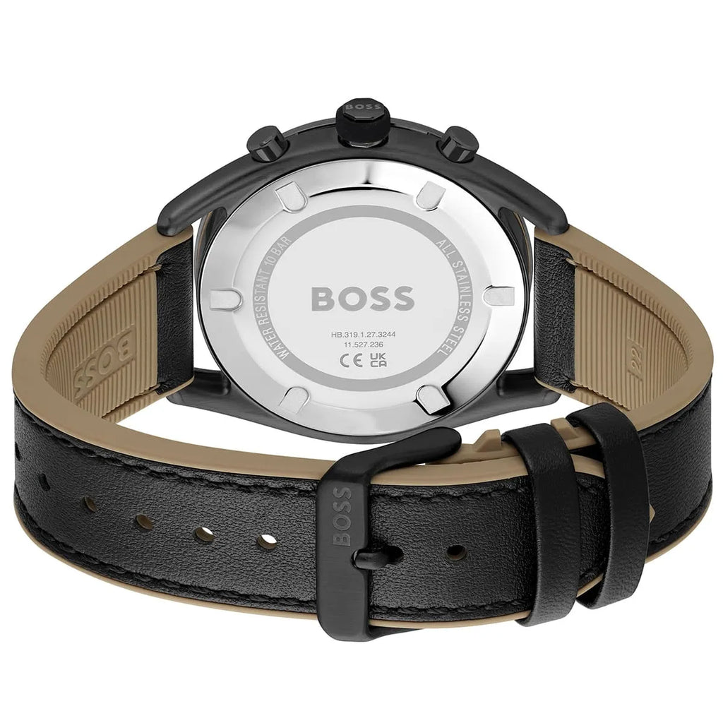 Hugo Boss Centre Court 1514022 44mm Men’s Chronograph Watch – Black Dial & Rubber Strap