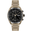 Hugo Boss Centre Court 1514027 44mm Men’s Chronograph Watch – Black Dial & Gold-tone Stainless Steel Link Bracelet