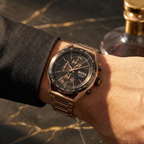 Hugo Boss Centre Court 1514027 44mm Men’s Chronograph Watch – Black Dial & Gold-tone Stainless Steel Link Bracelet
