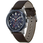Hugo Boss Solgrade 1514030 44mm Men’s Solar Watch – Blue Dial & Brown Genuine Leather Strap