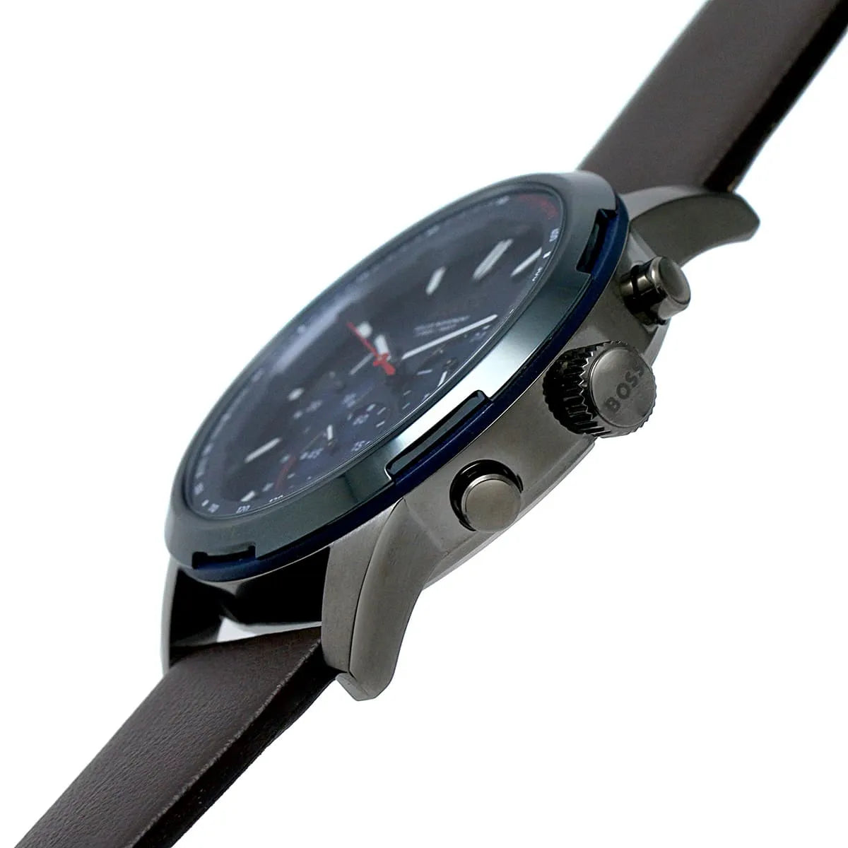 Hugo Boss Solgrade 1514030 44mm Men’s Solar Watch – Blue Dial & Brown Genuine Leather Strap