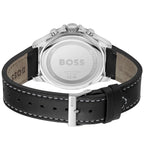 Hugo Boss Troper 1514055 44mm Men’s Chronograph Watch – Black Dial & Black Genuine Leather Strap