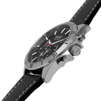 Hugo Boss Troper 1514055 44mm Men’s Chronograph Watch – Black Dial & Black Genuine Leather Strap
