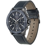 Hugo Boss Troper 1514056 44mm Men’s Chronograph Watch – Blue Dial & Blue Genuine Leather Strap