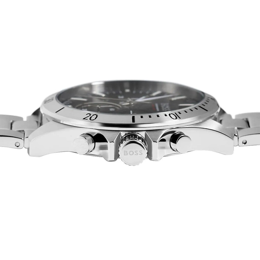 Hugo Boss Troper 1514057 45mm Men’s Chronograph Watch – Black Dial & Stainless Steel Bracelet