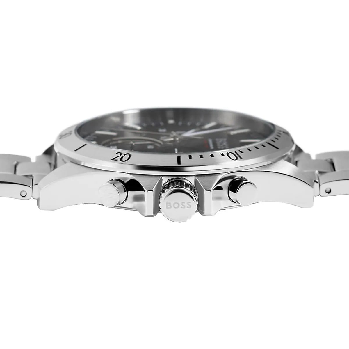 Hugo Boss Troper 1514057 45mm Men’s Chronograph Watch – Black Dial & Stainless Steel Bracelet