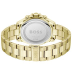 Hugo Boss Runner 1514059 44mm Men’s Chronograph Watch – Gray Dial & Gold-tone Stainless Steel Link Bracelet