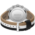 Hugo Boss View 1514062 44mm Men’s Chronograph Watch – Black Dial & Textile Strap