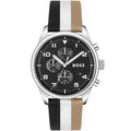 Hugo Boss View 1514062 44mm Men’s Chronograph Watch – Black Dial & Textile Strap