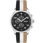 Hugo Boss View 1514062 44mm Men’s Chronograph Watch – Black Dial & Textile Strap