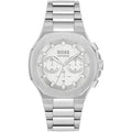 Hugo Boss Taper 1514087 45mm Men’s Chronograph Watch – Silver Sunray Dial & Stainless Steel Bracelet