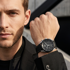 Hugo Boss Top 1514091 44mm Men’s Chronograph Watch – Black Dial & Black Hybrid Strap