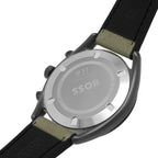 Hugo Boss Top 1514092 44mm Men’s Chronograph Watch – Olive Green Dial & Olive Green Canvas Strap