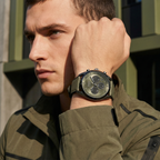 Hugo Boss Top 1514092 44mm Men’s Chronograph Watch – Olive Green Dial & Olive Green Canvas Strap