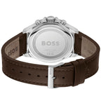 Hugo Boss Troper 1514098 44mm Men’s Chronograph Watch – Green Dial & Brown Genuine Leather Strap