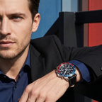 Hugo Boss Troper 1514099 44mm Men’s Chronograph Watch – Black Dial & Black Genuine Leather Strap