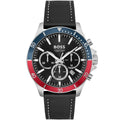 Hugo Boss Troper 1514099 44mm Men’s Chronograph Watch – Black Dial & Black Genuine Leather Strap