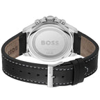 Hugo Boss Troper 1514099 44mm Men’s Chronograph Watch – Black Dial & Black Genuine Leather Strap
