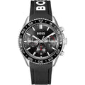 Hugo Boss Runner 1514141 44mm Men’s Chronograph Watch – Black Dial & Black Rubber Strap