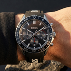 Hugo Boss Runner 1514141 44mm Men’s Chronograph Watch – Black Dial & Black Rubber Strap