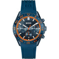 Hugo Boss Volane 1514142 44mm Men’s Chronograph Watch – Blue Dial & Blue Rubber Strap