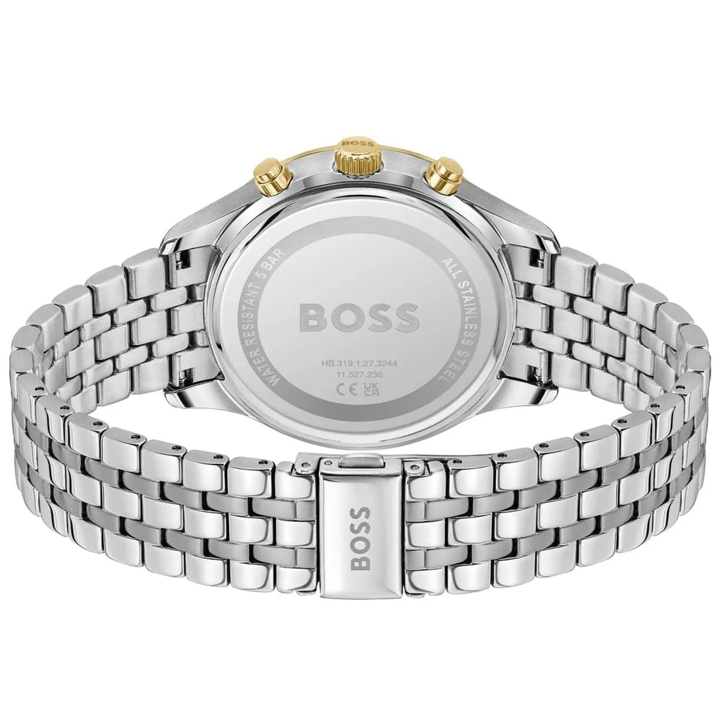 Hugo Boss Avery 1514159 42mm Men’s Chronograph Watch – Green Dial & Silver-tone Stainless Steel Link Bracelet