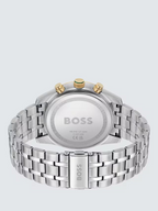 Hugo Boss Sky Traveller 1514195 44mm Men’s Chronograph Watch – Green Dial & Silver-tone Stainless Steel Link Bracelet