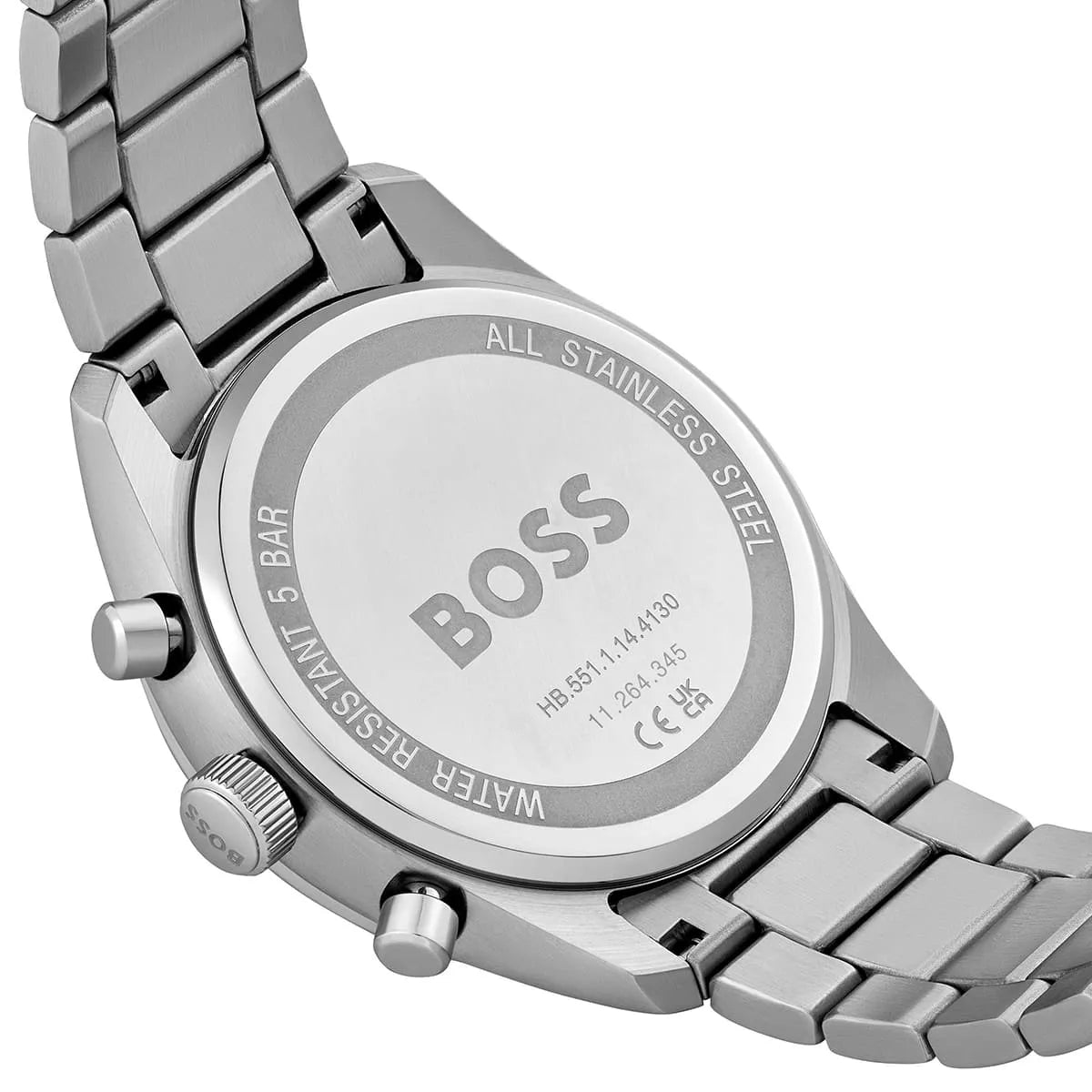 Hugo Boss Grand Prix 1514226 44mm Men’s Chronograph Watch – Blue Dial & Stainless Steel Bracelet