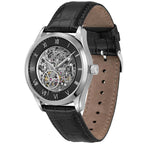 Hugo Boss Principe 1514234 43mm Men’s Automatic Watch – Black Skeleton Dial & Genuine Leather Strap
