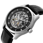 Hugo Boss Principe 1514234 43mm Men’s Automatic Watch – Black Skeleton Dial & Genuine Leather Strap