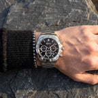 Hugo Boss Hero 1514267 43mm Men’s Chronograph Watch – Black Dial & Silver-tone Stainless Steel Link Bracelet