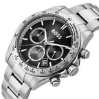 Hugo Boss Hero 1514267 43mm Men’s Chronograph Watch – Black Dial & Silver-tone Stainless Steel Link Bracelet