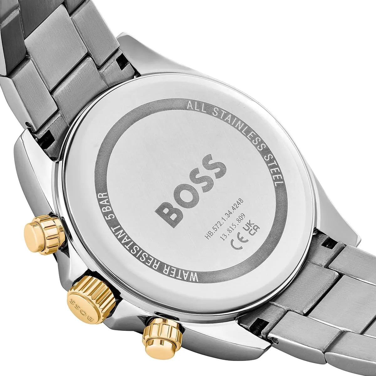 Hugo Boss Hero 1514269 43mm Men’s Chronograph Watch – Black Dial & Two-tone Stainless Steel Link Bracelet