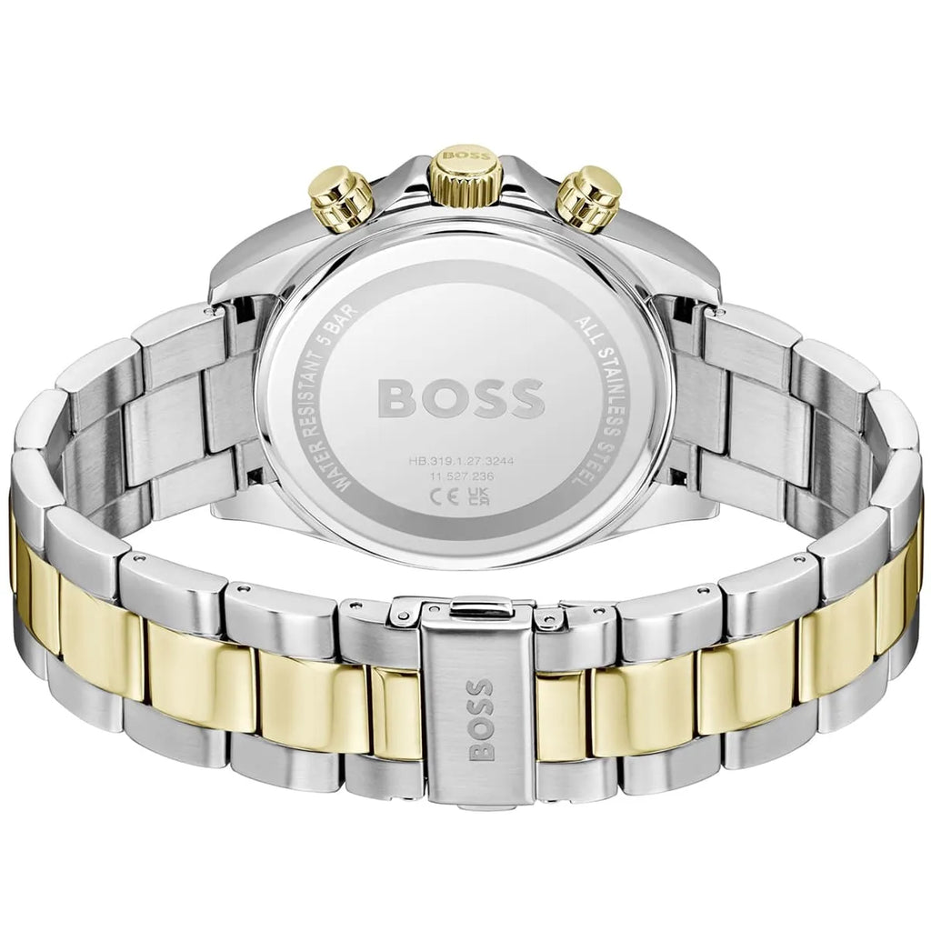 Hugo Boss Hero 1514269 43mm Men’s Chronograph Watch – Black Dial & Two-tone Stainless Steel Link Bracelet