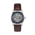 Hugo Boss Principe 1514305 43mm Men’s Automatic Watch – Blue Skeleton Dial & Genuine Leather Strap