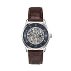 Hugo Boss Principe 1514305 43mm Men’s Automatic Watch – Blue Skeleton Dial & Genuine Leather Strap
