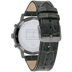 Tommy Hilfiger Evan 1710395 44mm Men's Chronograph Watch – Black & Black Genuine Leather Strap