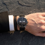 Tommy Hilfiger Evan 1710395 44mm Men's Chronograph Watch – Black & Black Genuine Leather Strap