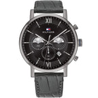 Tommy Hilfiger Evan 1710395 44mm Men's Chronograph Watch – Black & Black Genuine Leather Strap