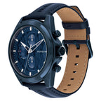 Tommy Hilfiger Jax 1710655 46mm Men's Multi-Function Watch – Navy Blue & Blue Genuine Leather Strap