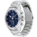 Tommy Hilfiger Jax 1710656 46mm Men's Multi-Function Watch – Navy Blue & Silver Stainless Steel Bracelet