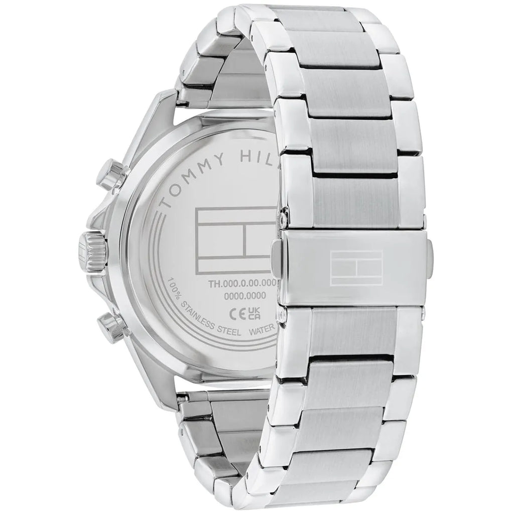 Tommy Hilfiger Jax 1710656 46mm Men's Multi-Function Watch – Navy Blue & Silver Stainless Steel Bracelet