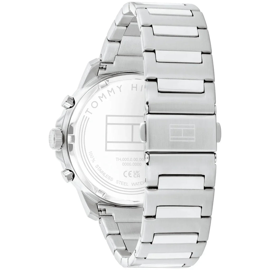 Tommy Hilfiger Henry 1710683 44mm Men's Multi-Function Watch – Grey Skeleton & Silver Stainless Steel Bracelet