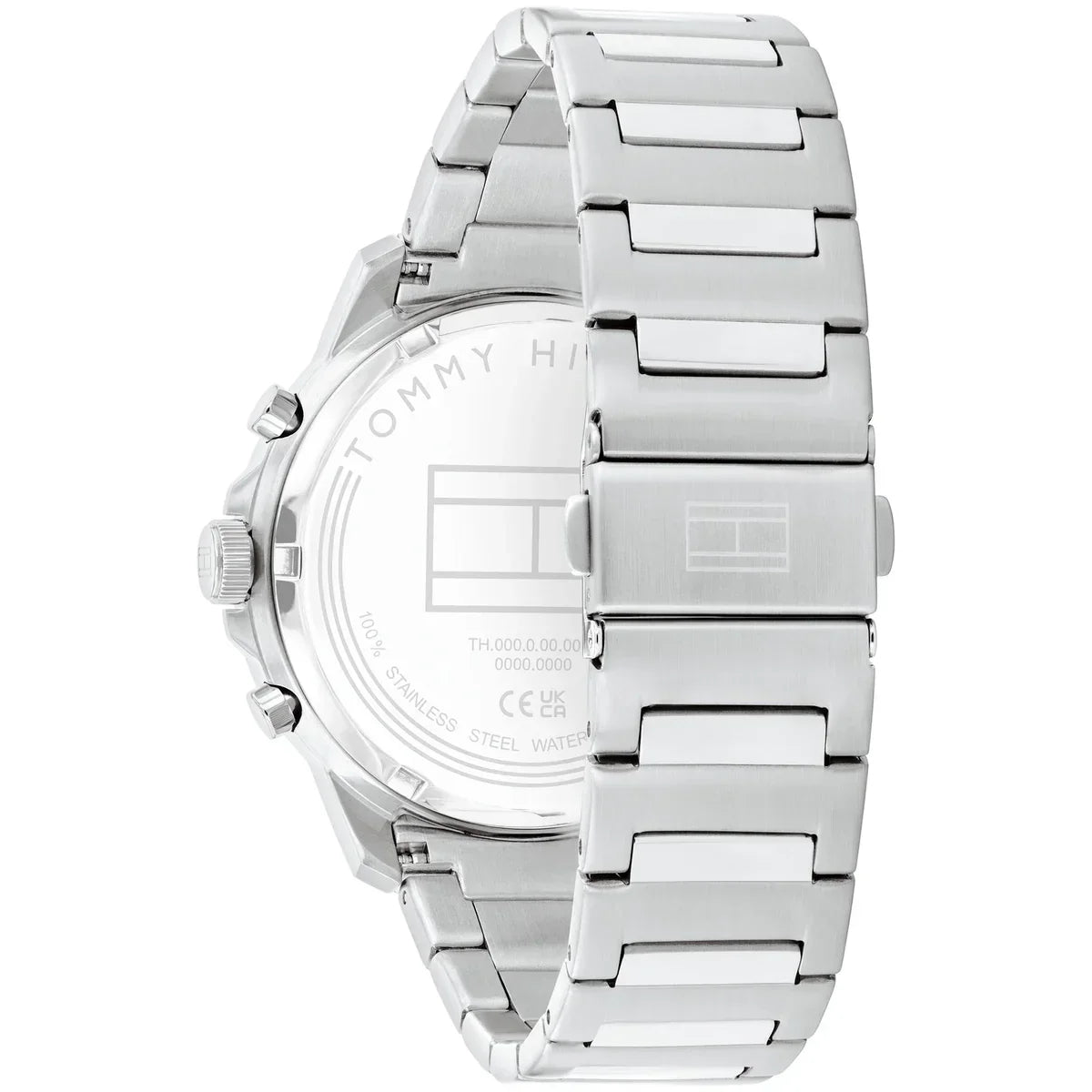 Tommy Hilfiger Henry 1710683 44mm Men's Multi-Function Watch – Grey Skeleton & Silver Stainless Steel Bracelet