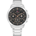 Tommy Hilfiger Henry 1710683 44mm Men's Multi-Function Watch – Grey Skeleton & Silver Stainless Steel Bracelet